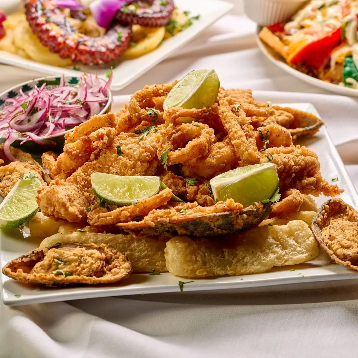 Jalea Mixta Fried Seafood Jalea Platter