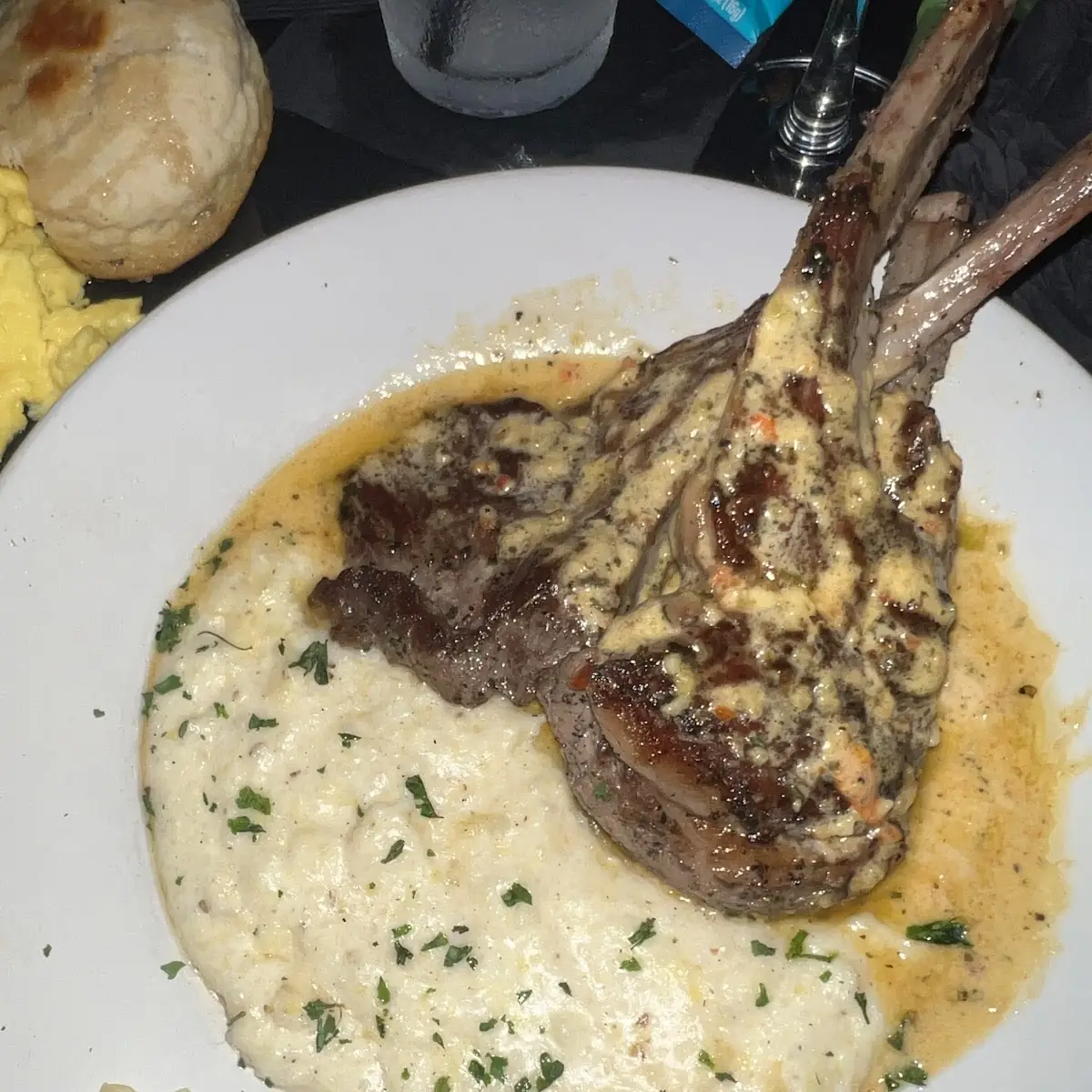 Lamb Chops and Grits