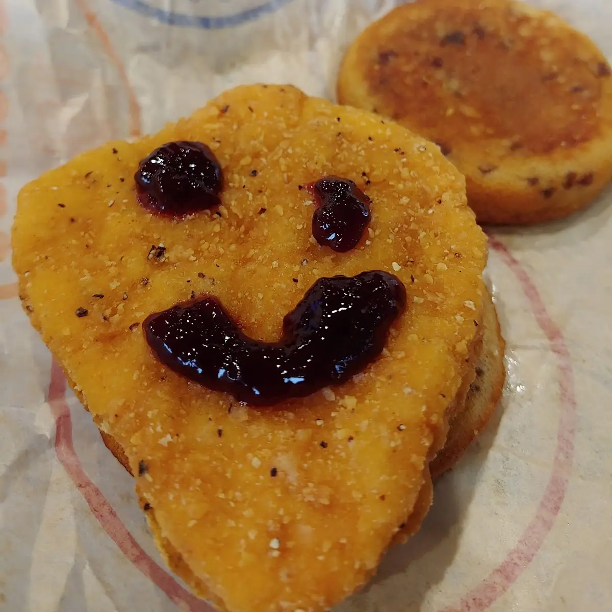 Chicken Mcgriddle with Strawberry Jam for Extra Flavors