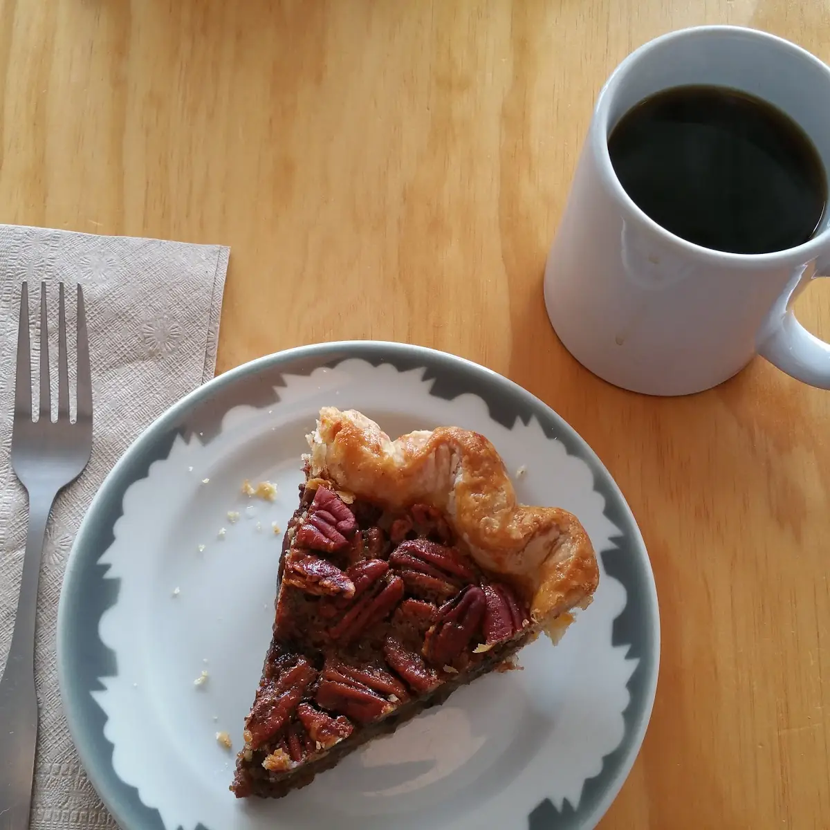 Slice of Maple Bourbon Pecan Pie