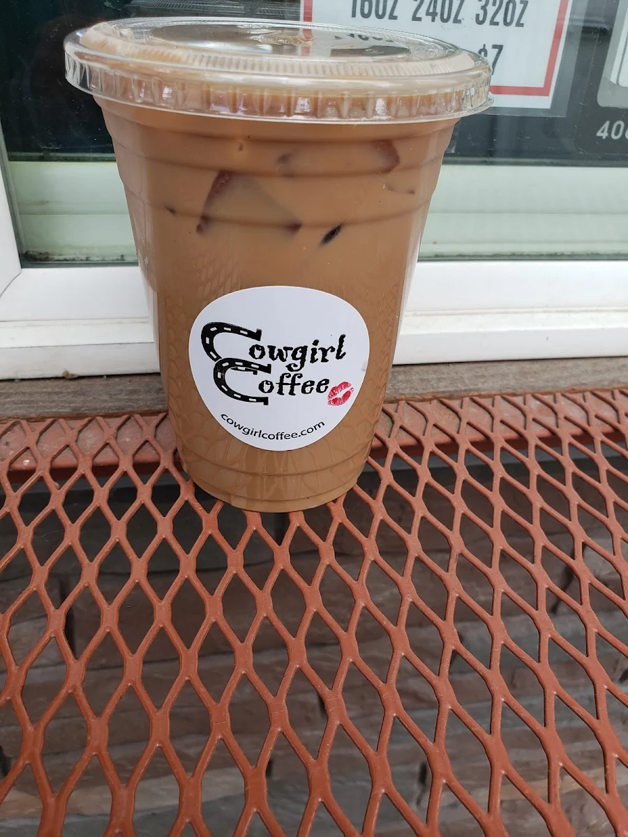 Iced White Chocolate Mocha with Huckleberry and Lavender Decaf