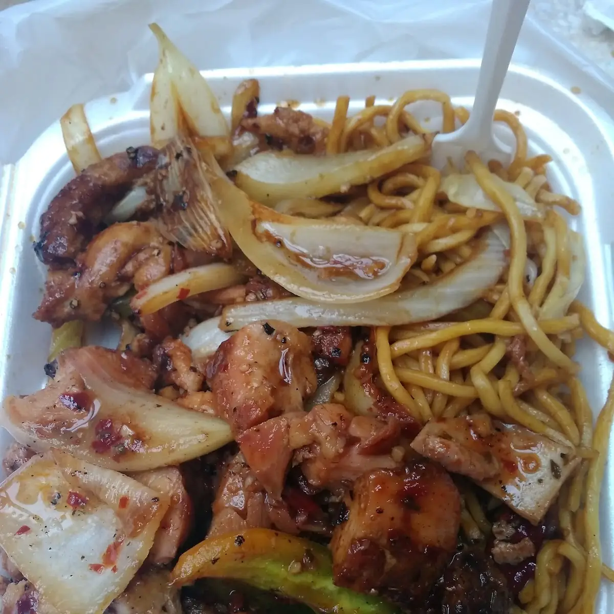 Black Pepper Chicken Spicy Chicken Lo Mein