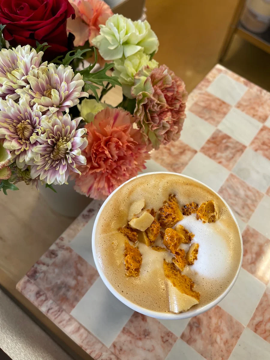 Honeycomb Latte with Oat Milk