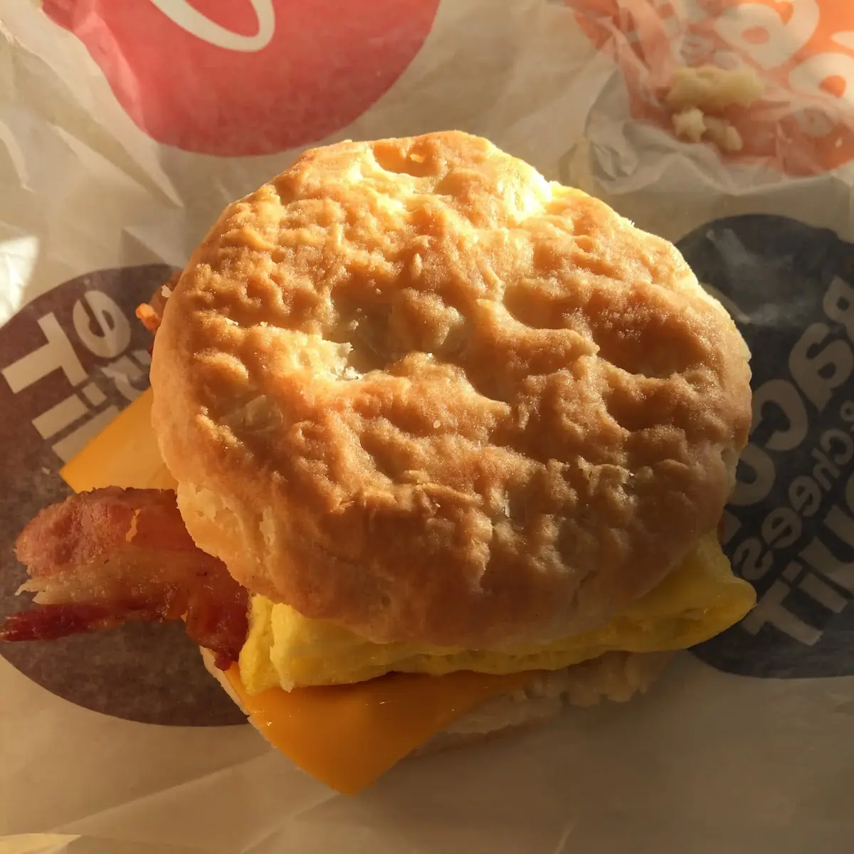 Biscuit Egg Cheese Bacon