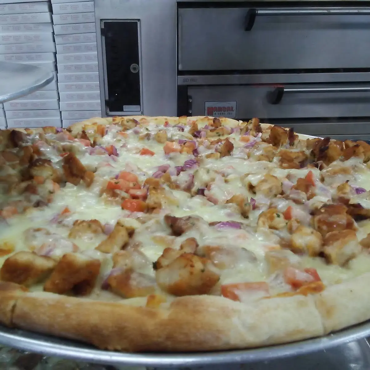 Chicken Pizza Pie Extra Cheese