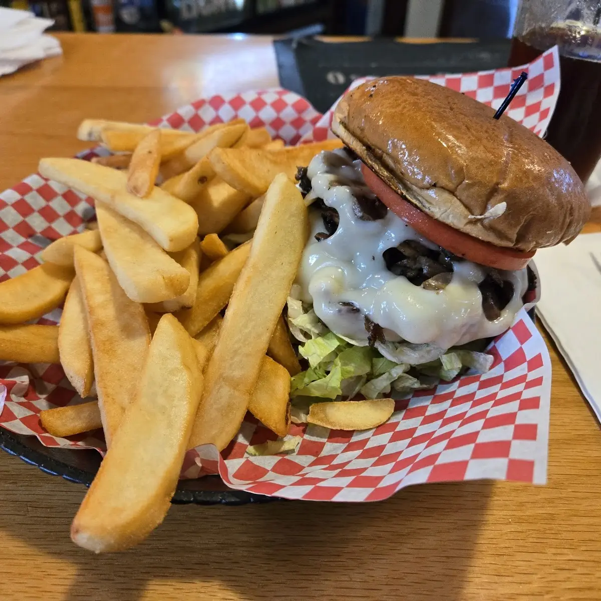 Mushroom Swiss Burger