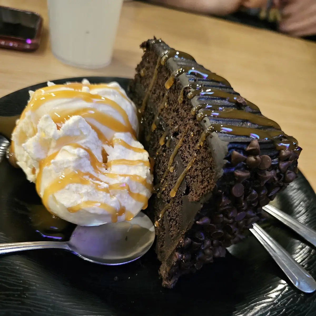 Chocolate Cake with Ice Crea