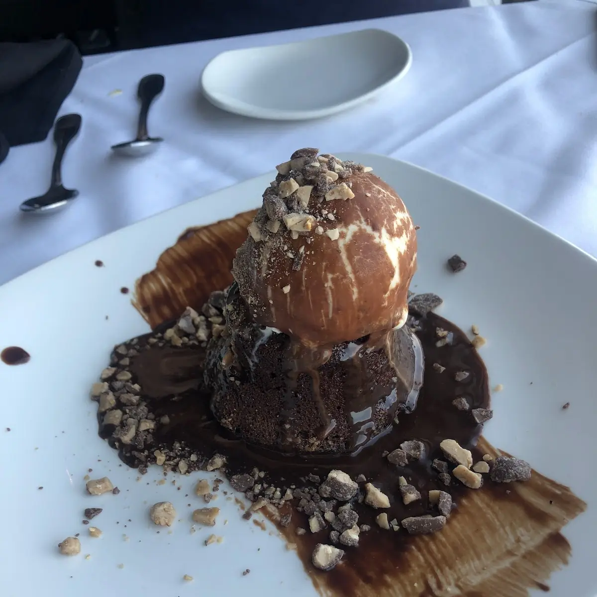 Hot Chocolate Lava Cake with Vanilla Ice Cream