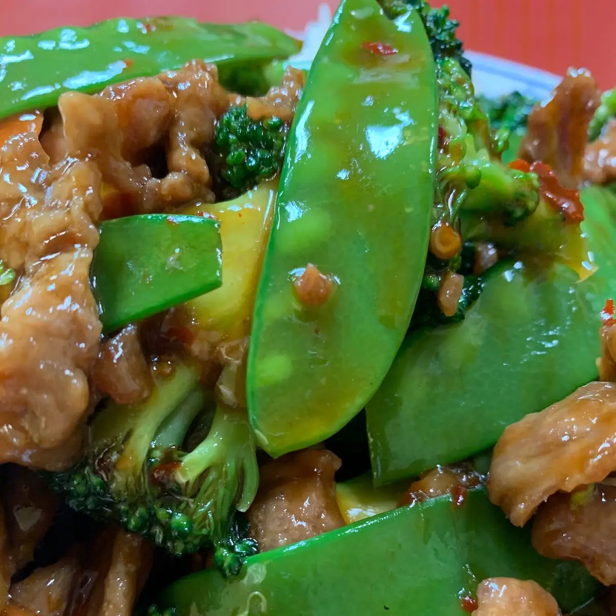 Beef and Broccoli Spicy Add Snow Peas