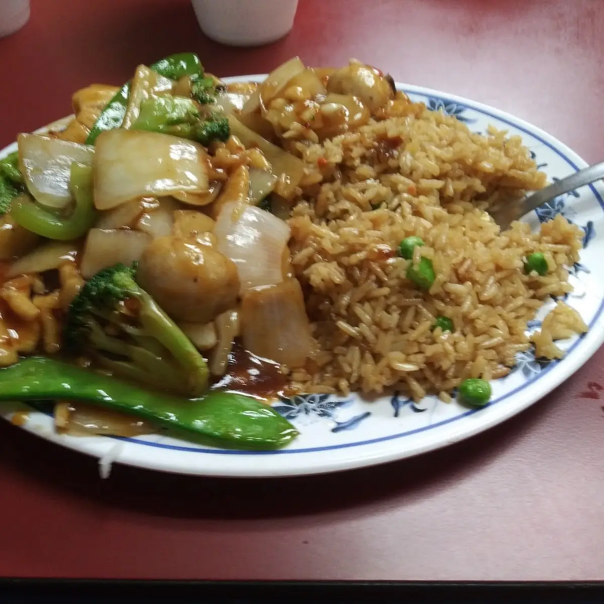 Garlic Chicken with Fried Rice