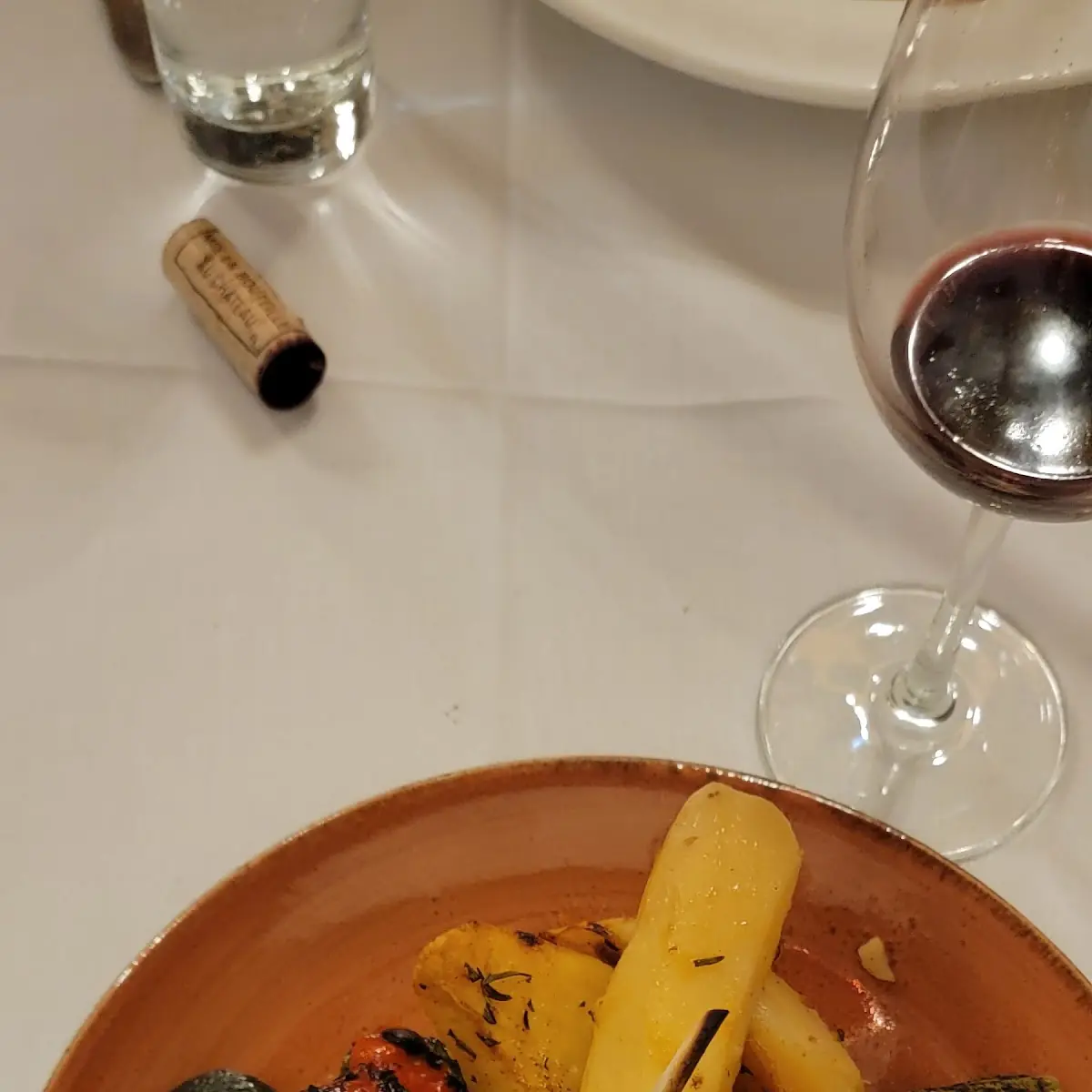 Lamb Chops with Grilled Vegetables and Lemon Potatoes