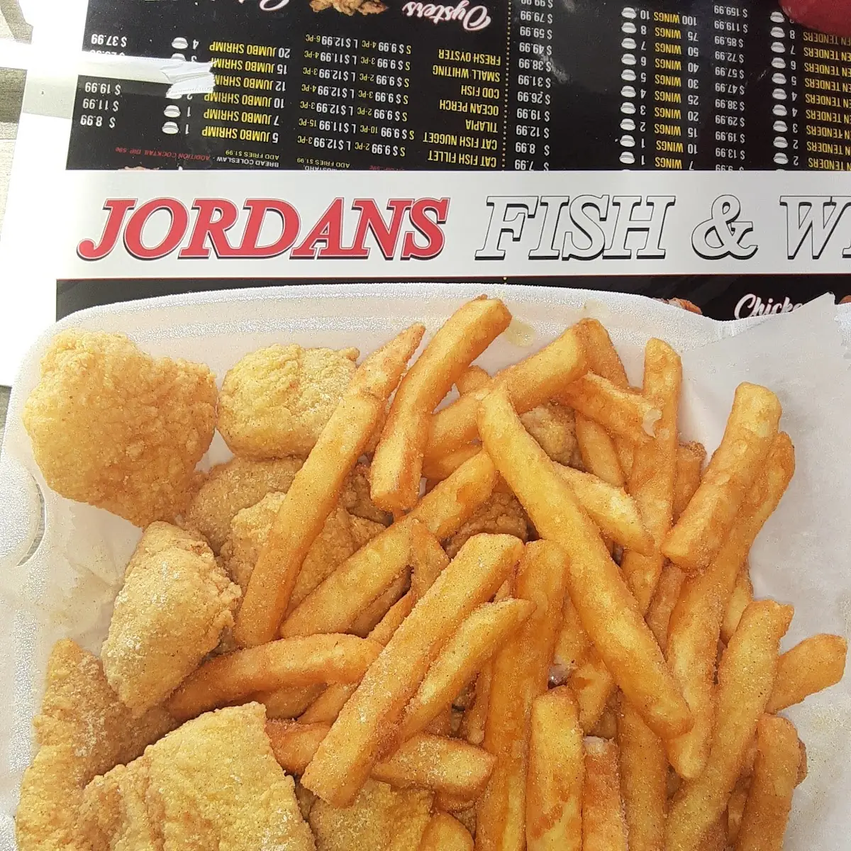 Catfish Nuggets with Fries