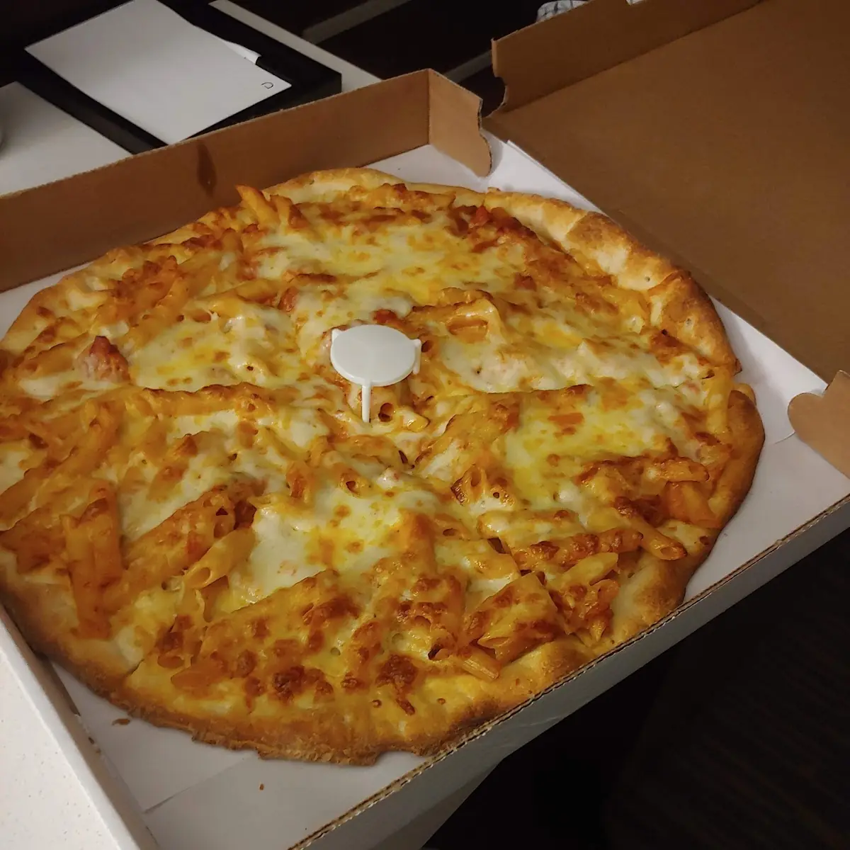 Pink Penne Pasta Pizza