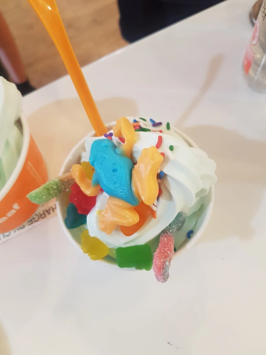 Frozen Yogurt Cotton Candy