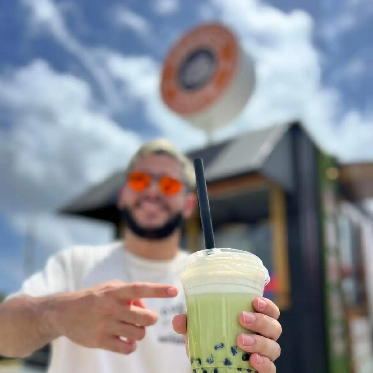 Matcha Milk Tea Iced 16oz