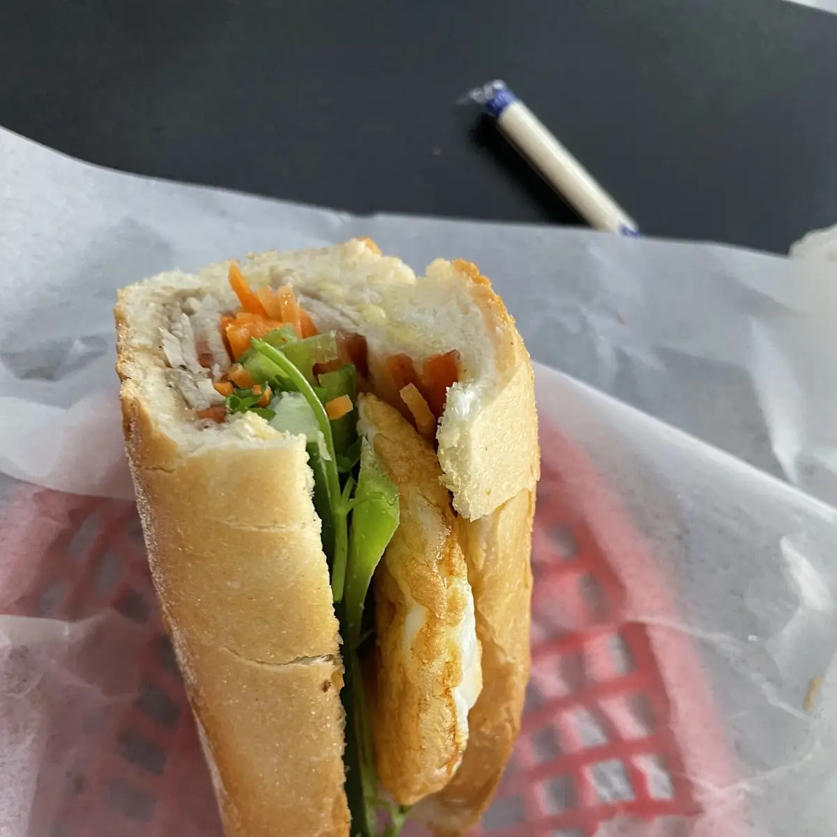 Pork Banh MI with Fried Egg