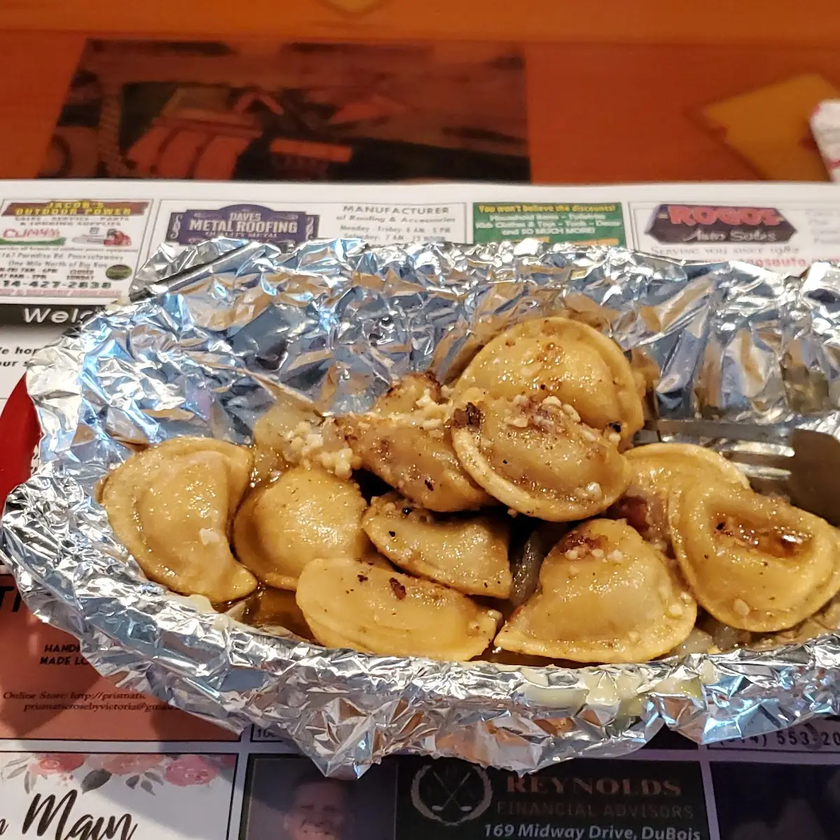 Pierogies with Sour Cream