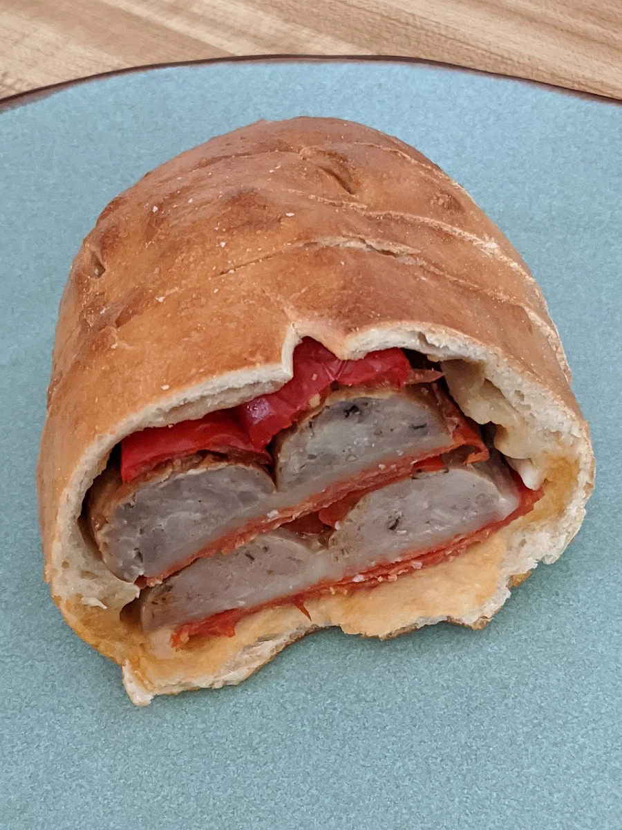 Sausage and Red Pepper Calzone