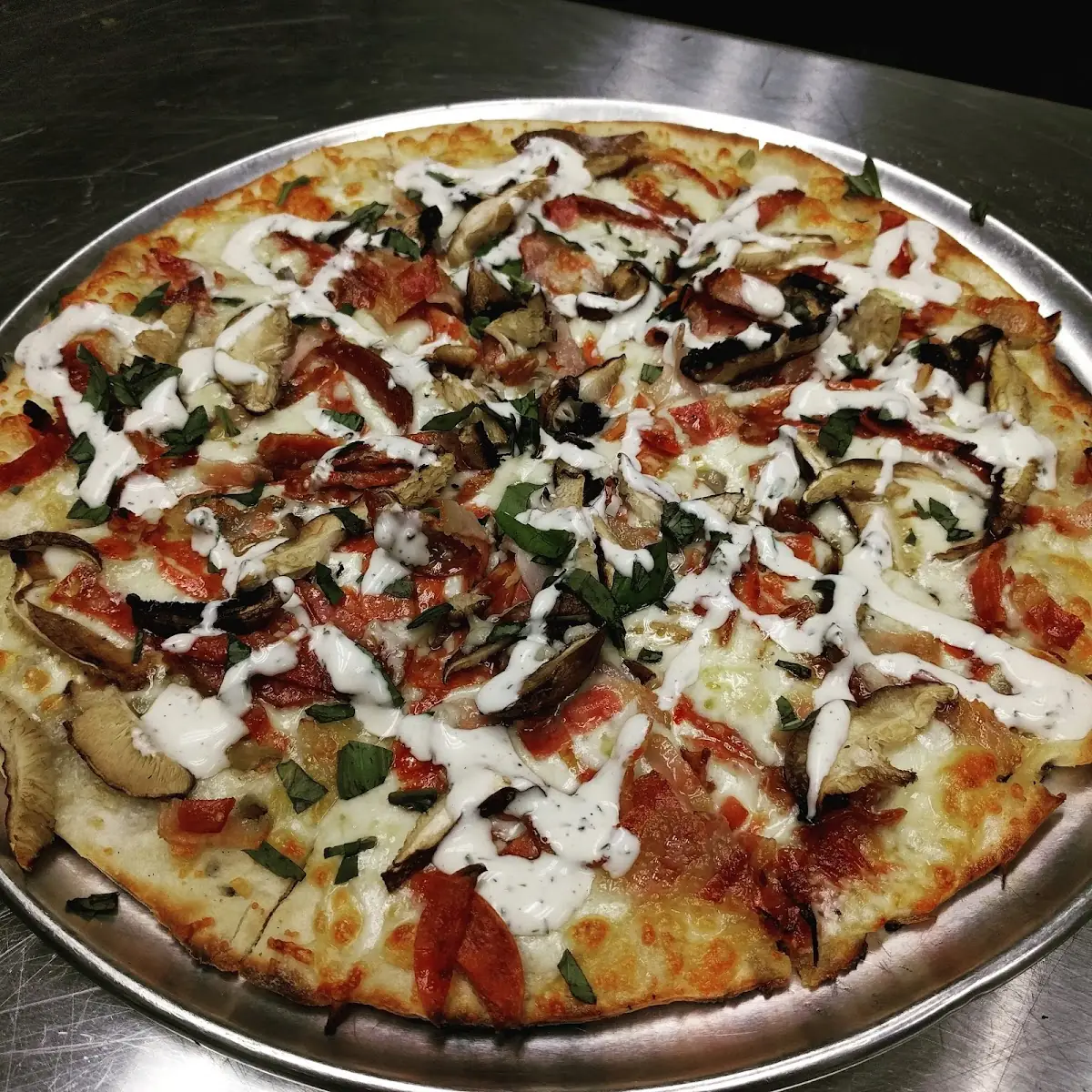 Gyro Pizza, Frank Brewing Co.