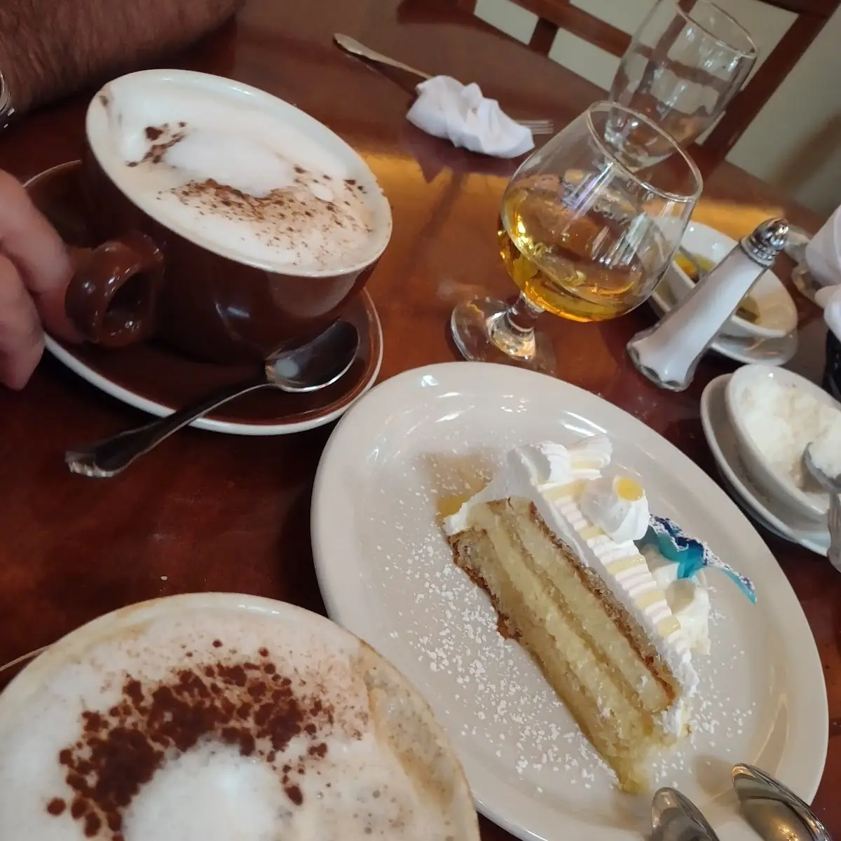 Lemon Cake and Cappuccino