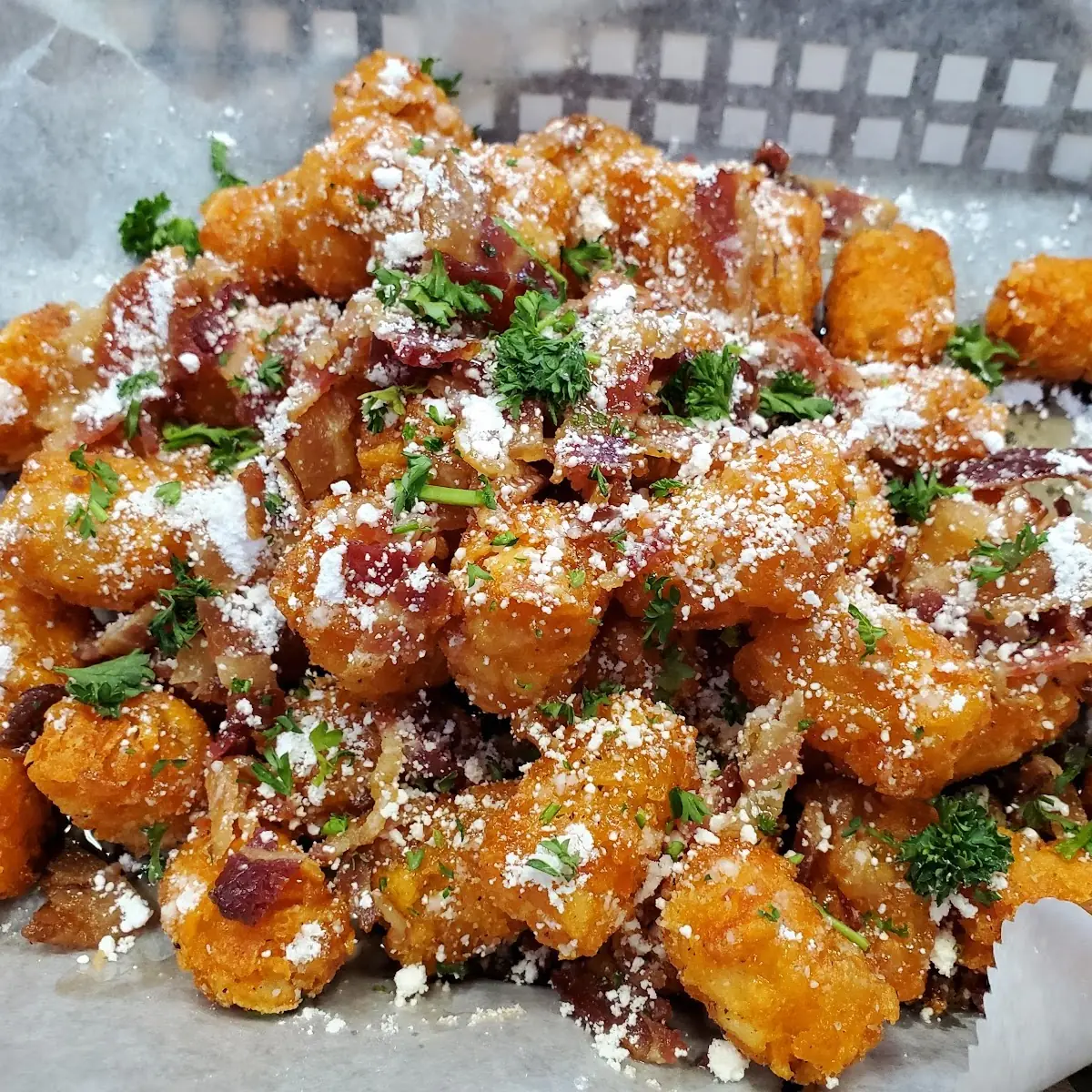Tater Tots with Maple Bacon