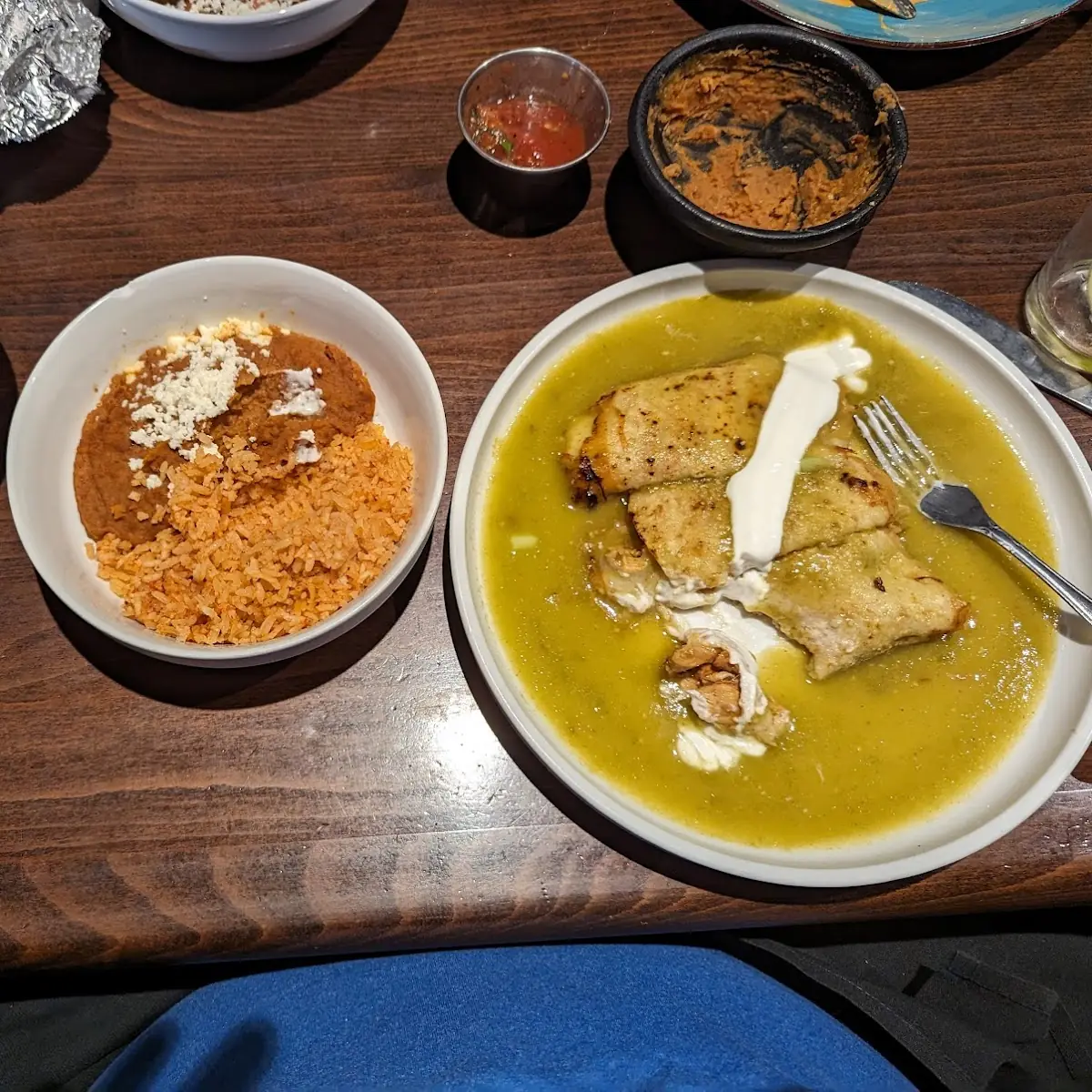 Bottomless Chips and Bean and Cheese Dip