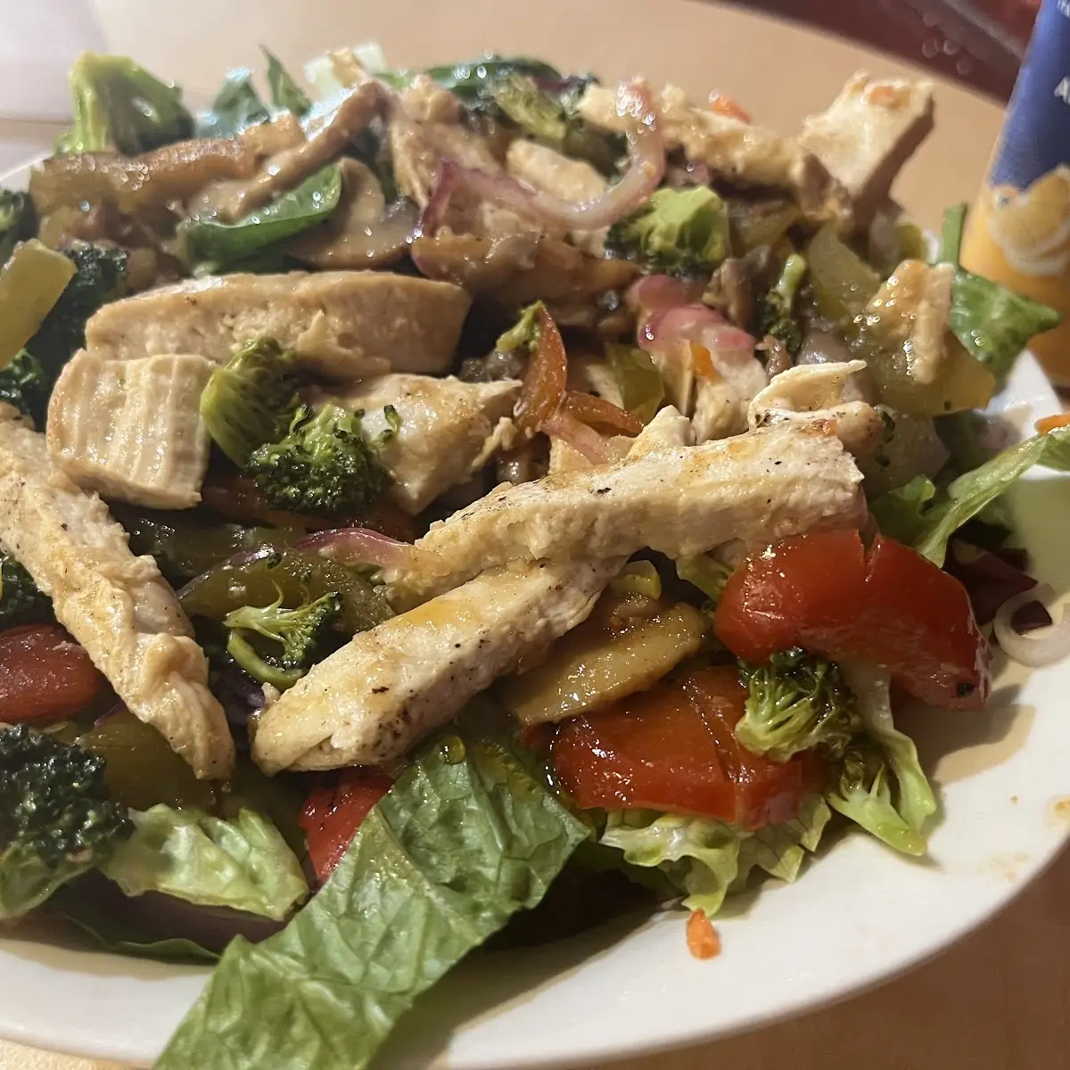 Chicken Salad with Grilled Vegetables