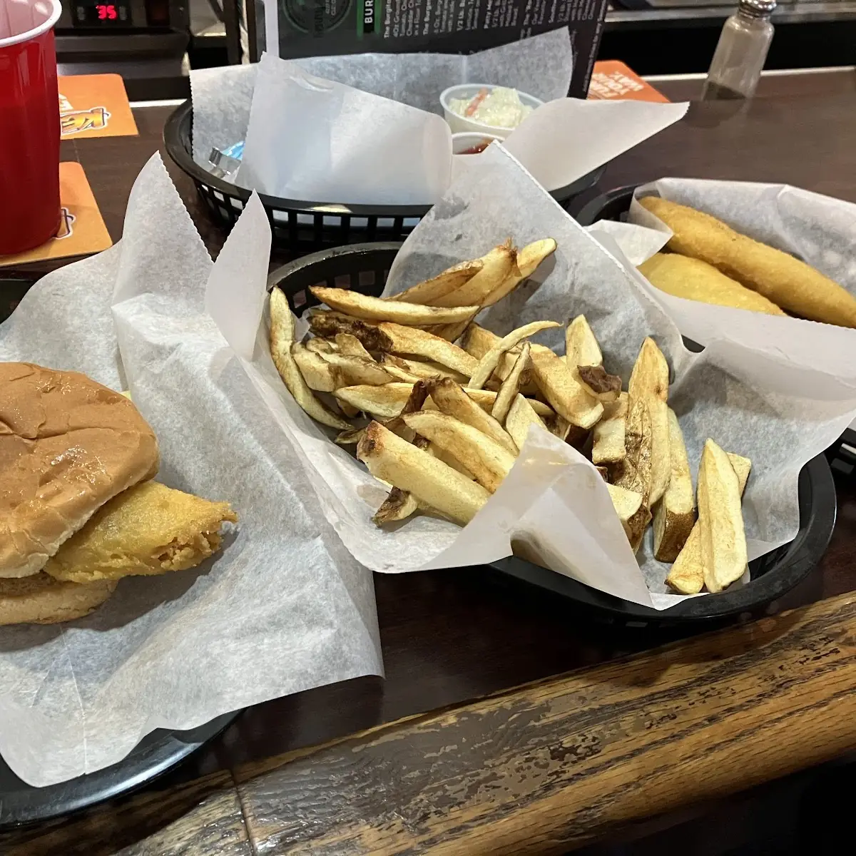 Fish Sandwich and Fries