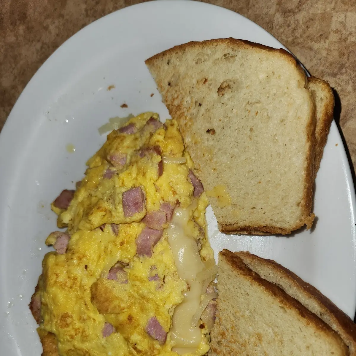 Minced Ham and Scrambled Eggs