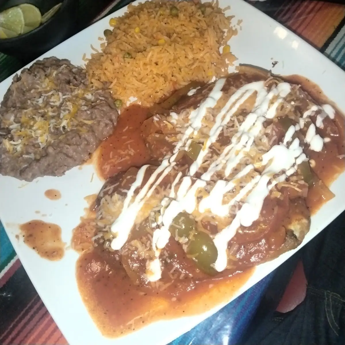 Two Chiles Rellenos Plate