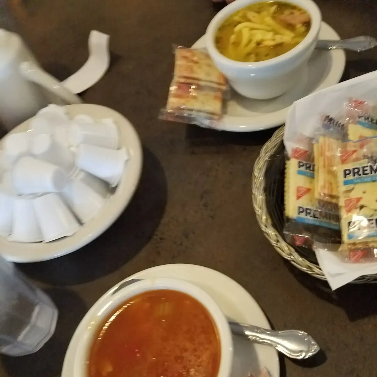 Tomato and Chicken Noodle Soup