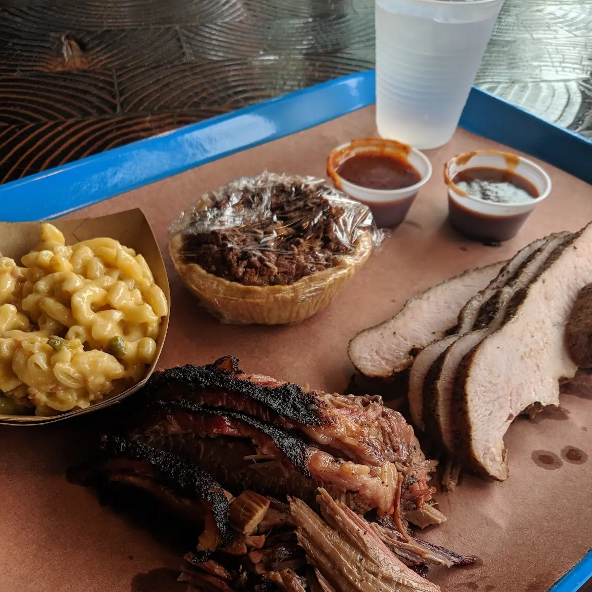Smoked Brisket with Barbecue Beans