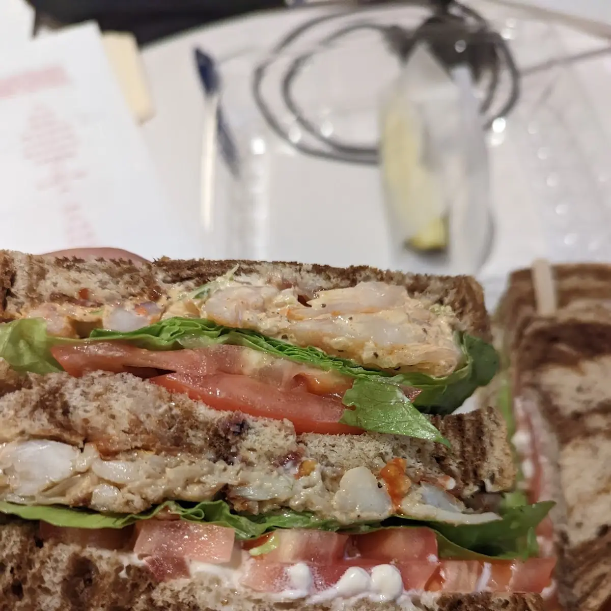 Seafood Club Sandwich