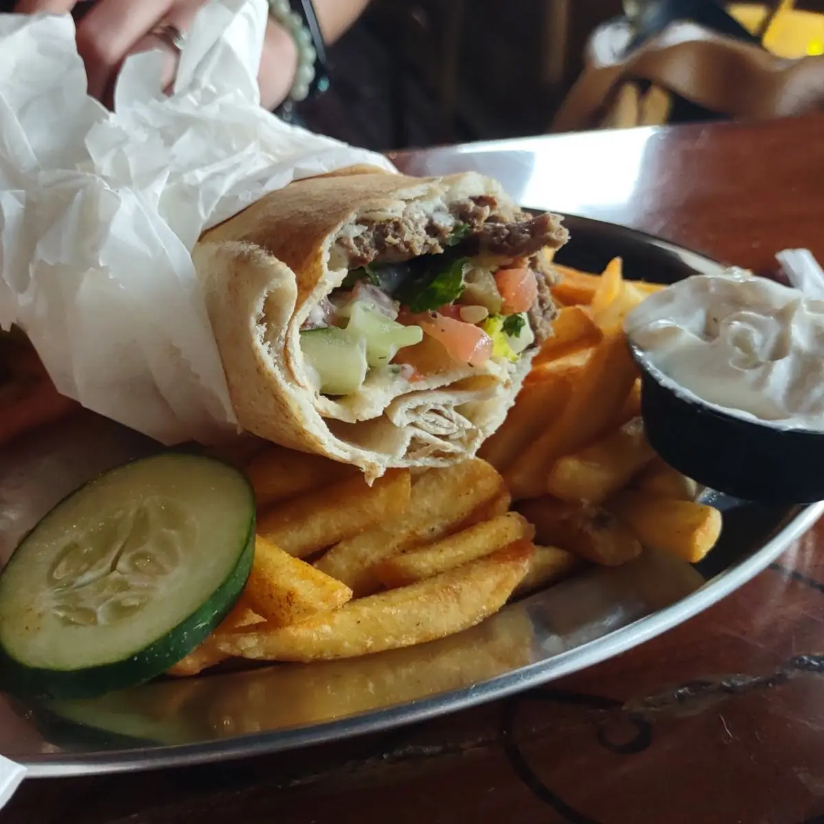 Beef and Lamb Gyro Wrap
