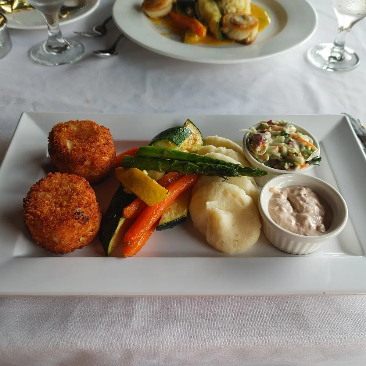 Jumbo Crab Cakes Dinner