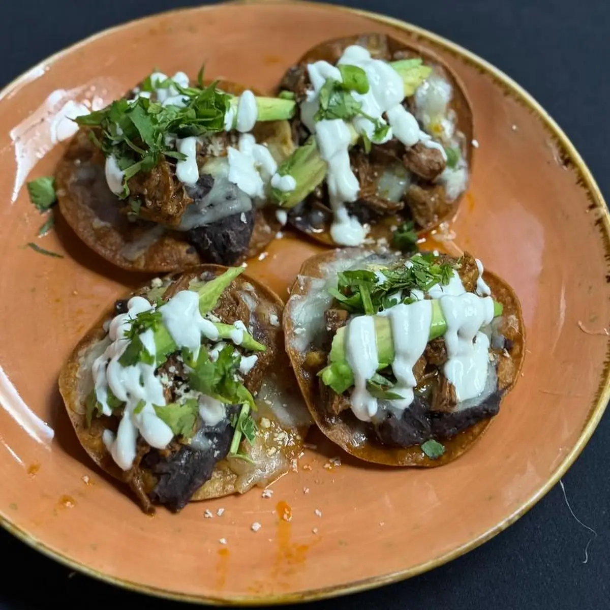 Pulled Beef Tostada A la Carte