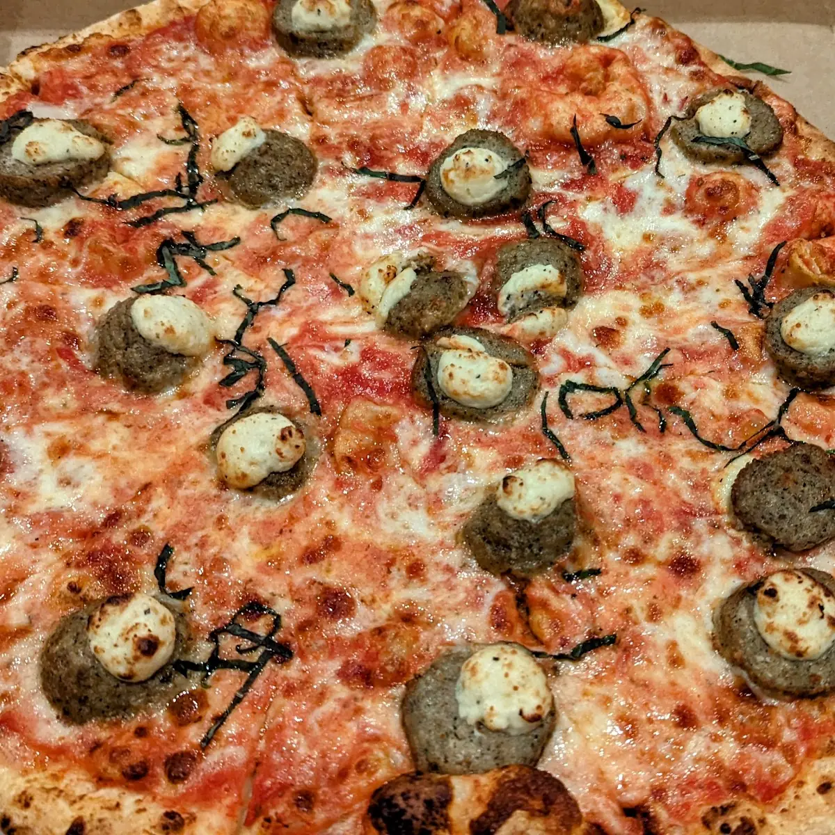 Meatball Pizza