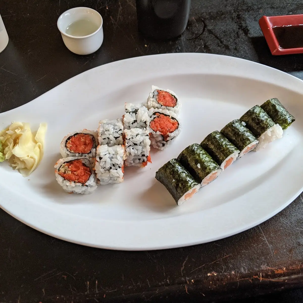 Spicy Tuna and Salmon Roll