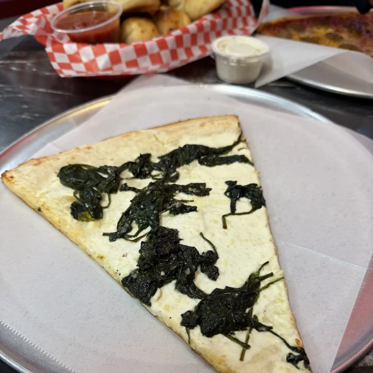 White Pizza Slice