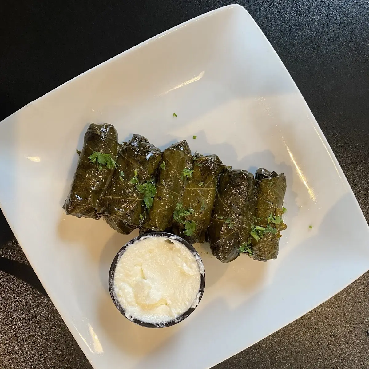 Lamb Stuffed Grape Leaves 1 Plate