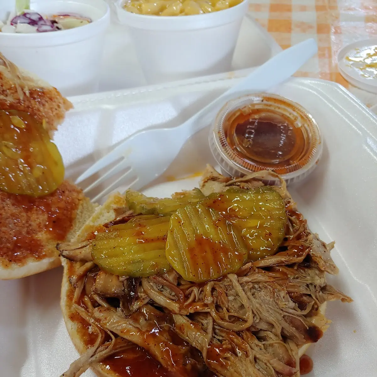 Pit Plate Pulled Pork Sandwich
