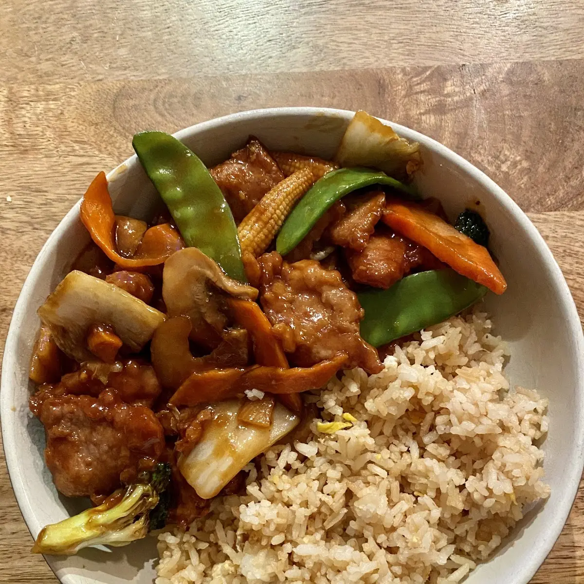 Moo Goo Gai Pan Beef Teriyaki