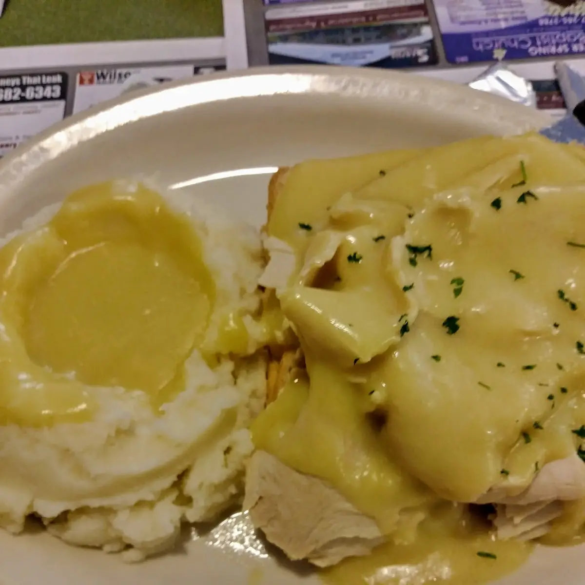 Open Faced Hot Turkey Sandwich