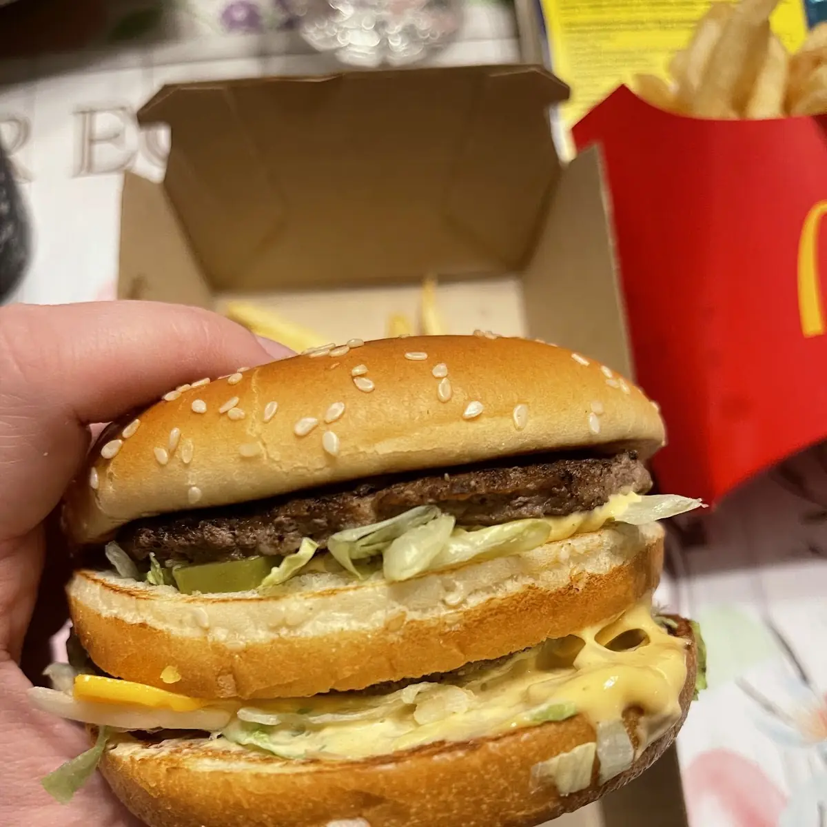 Big Mac and Cheese Burger