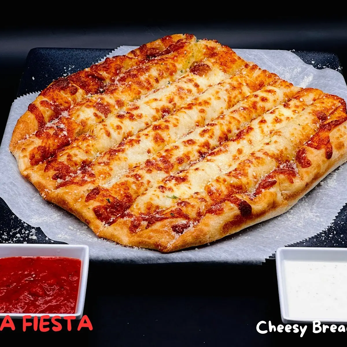 Large Cheese Pizza Breadsticks & Mozzarella Sticks