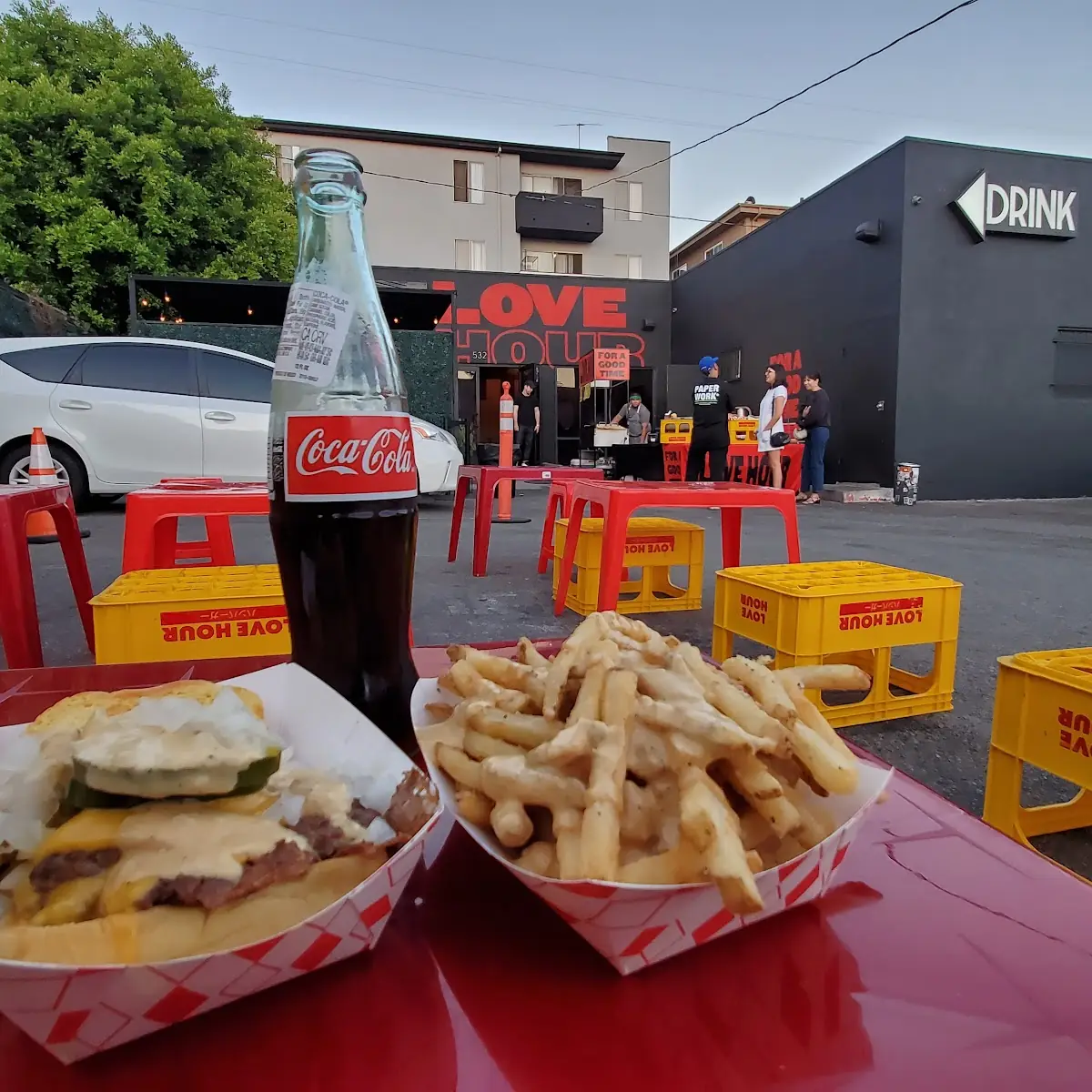 Double Cheeseburger Fries Mexican Coke