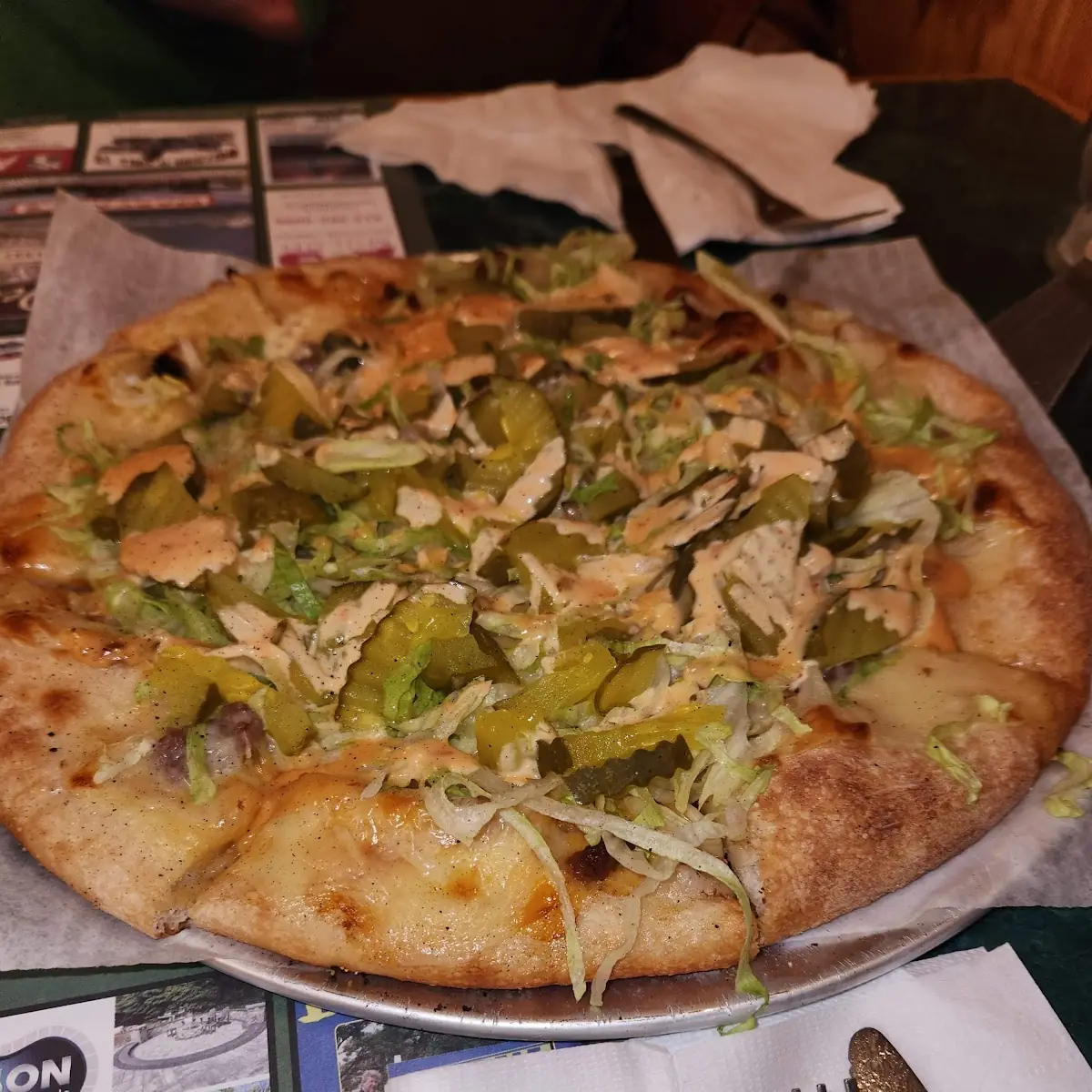 Big Mac and Cheese Pizza