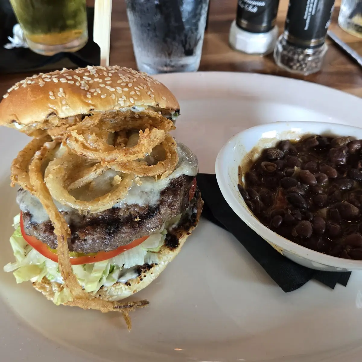 Big Top Burger and Black Beans