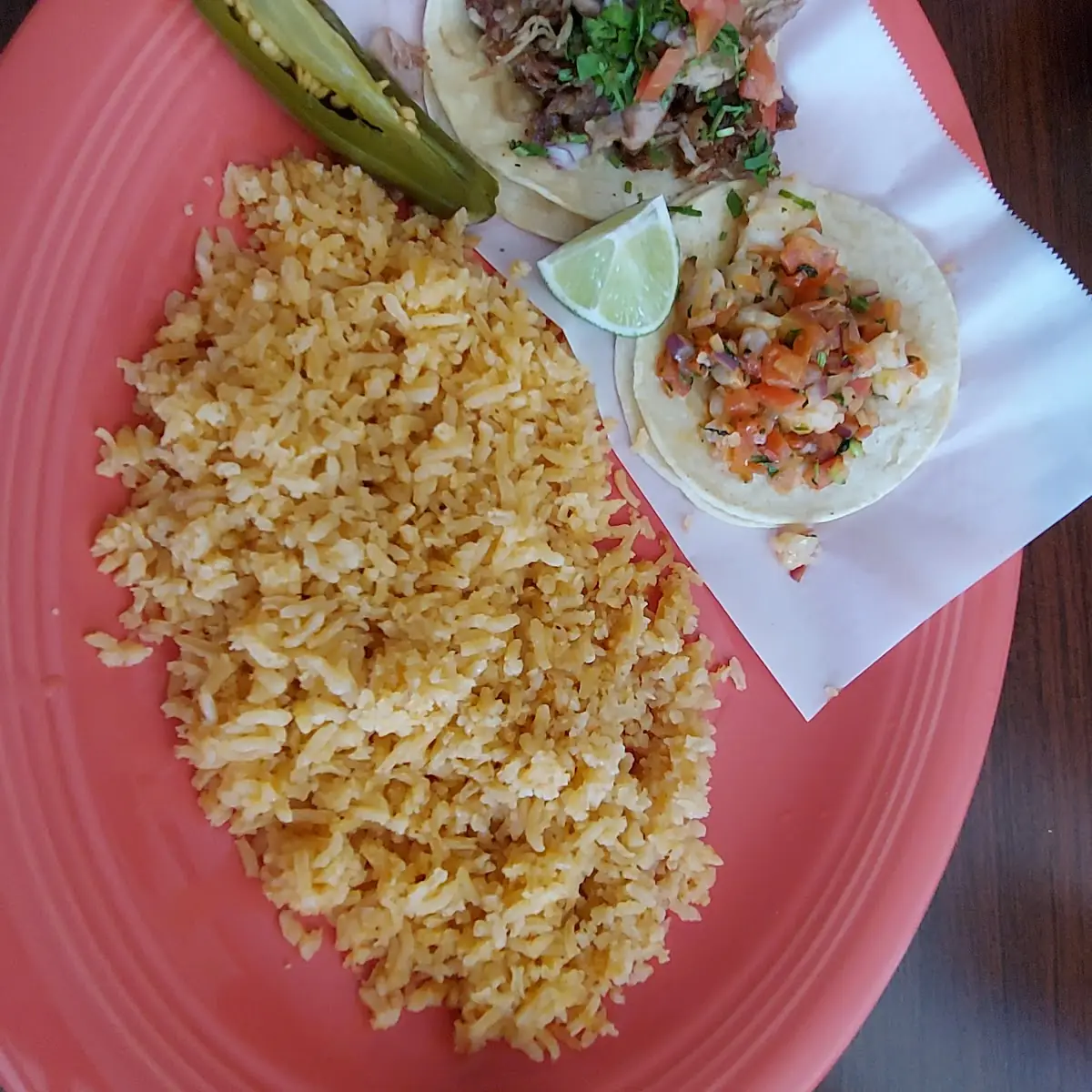Shrimp and Carnitas Tacos