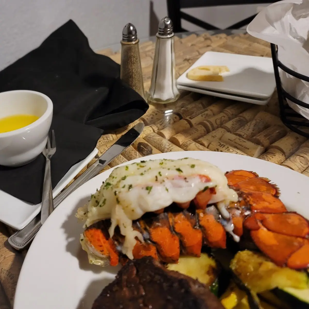 Filet Mignon and Lobster Tail